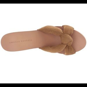 Loeffler Randall Iris Knot Slides in Sienna, Sz. 9